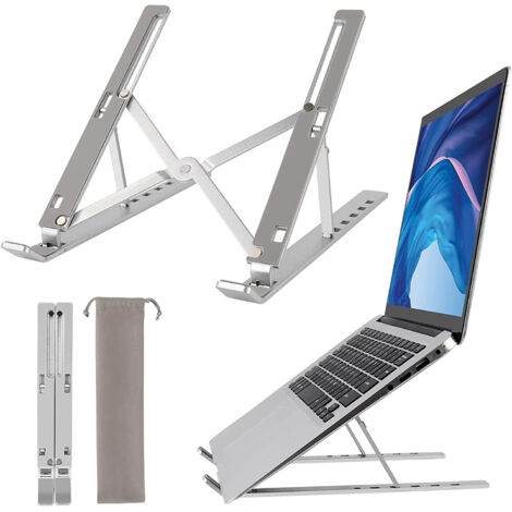 Supporto ergonomico regolabile in alluminio per laptop