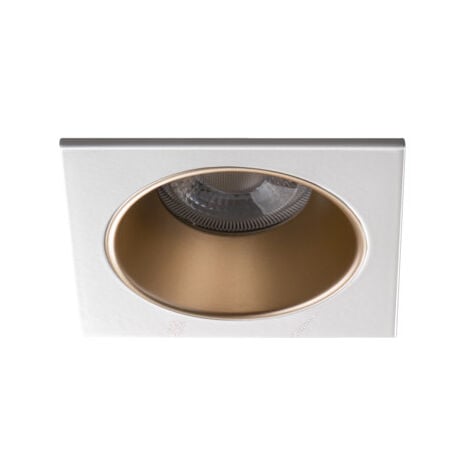 KANLUX Supporto Faretto da Incasso a Soffitto Grigio Metallizzato 10W MR16/PAR16 88x88mm GU10 /Gx5.3