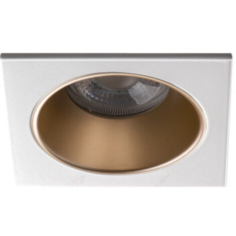 Supporto Faretto da Incasso a Soffitto Grigio Metallizzato 10W MR16/PAR16 88x88mm GU10 /Gx5.3