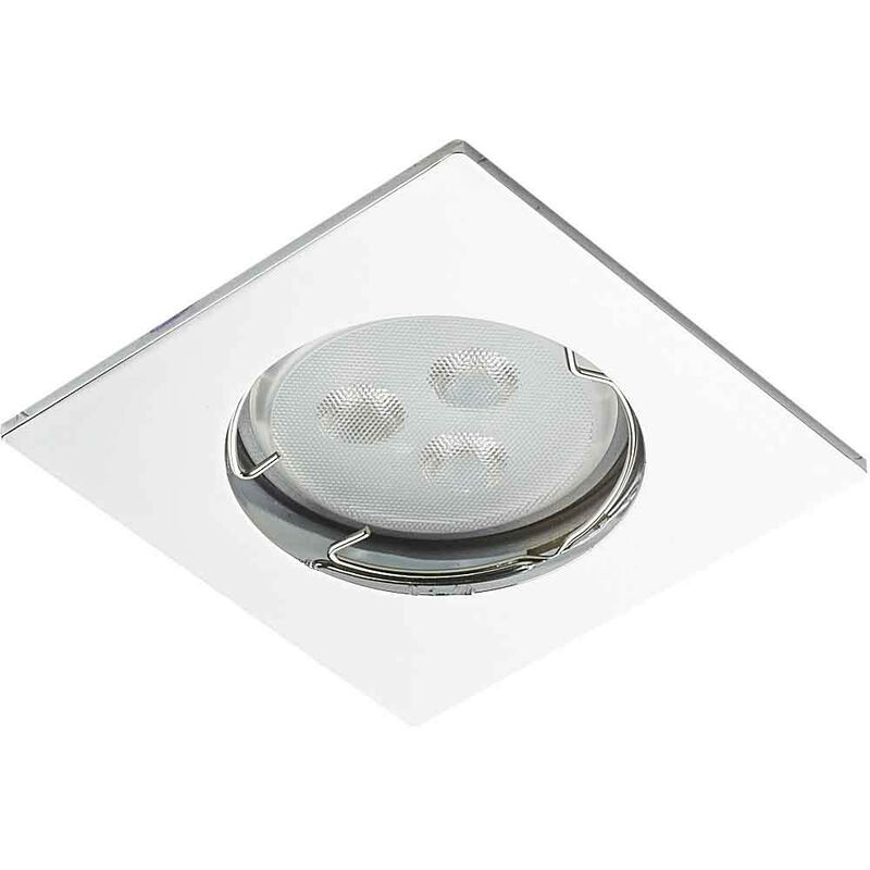 Image of Supporto Spot Recessed Plafond GU10 AC220-240V fisso IP20 bianco - foratura 55mm