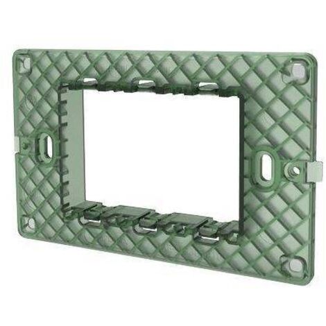 SUPPORTO FRUTTI AVP - PC NERO POSTI 3 - 8 pezzi