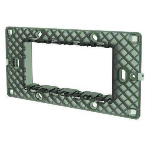 SUPPORTO FRUTTI AVP - PC NERO POSTI 4 - 8 pezzi