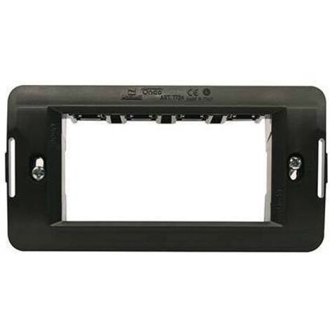 SUPPORTO FRUTTI ONDA MARLANVIL - PC NERO POSTI 4 - 10 pezzi