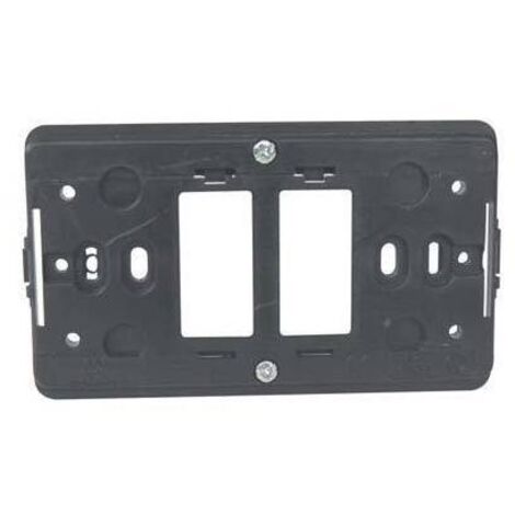 SUPPORTO FRUTTI VENUS MARLANVIL - PC NERO POSTI 2 - 25 pezzi