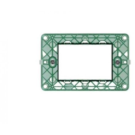 Supporto gem compatibile con vimar plana 14613 - 3 moduli - z6003