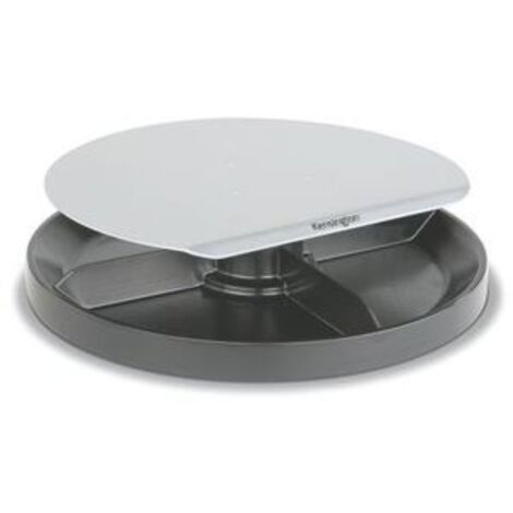 Supporto girevole Kensington Spin Station per monitor, regolabile in altezza da 5,7 a 8,2 cm, colore grigio, modello S722711