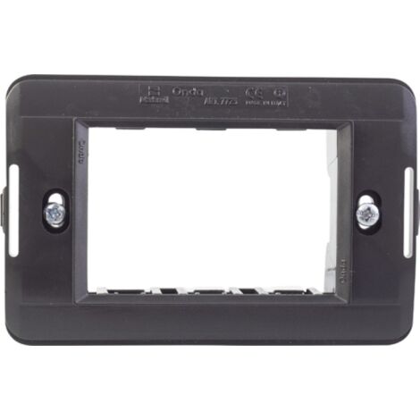 SUPPORTO INTERRUTTORI LIVING PLUS 4T GRIGIO MAURER