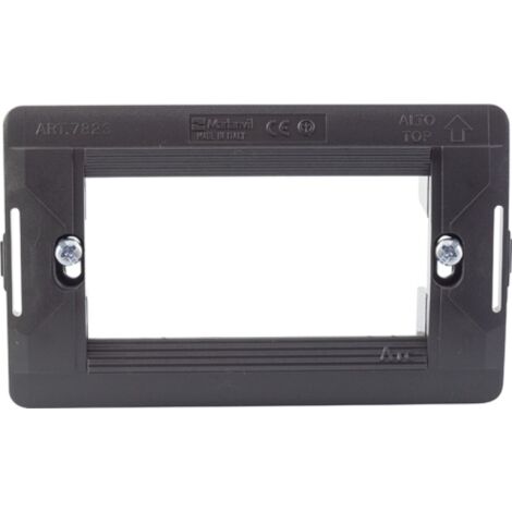 SUPPORTO INTERRUTTORI LIVING STANDARD A75 3 POSTI GRIGIO MAURER