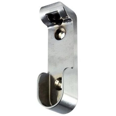 Supporto laterale Masidef rs01769 per tubo ovale in zama comata 2pz