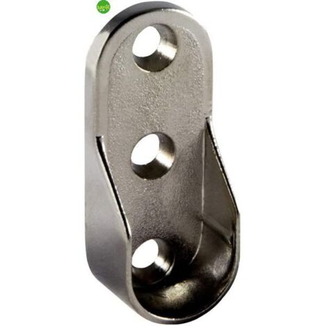 Supporto laterale Masidef rs01775 per tubo ovale in zama cromata 2pz