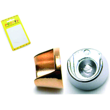 SUPPORTO LATERALE  PER TUBO TONDO DIAM MM 10 COLORE ORO -  CA 511 --  PZ 2
