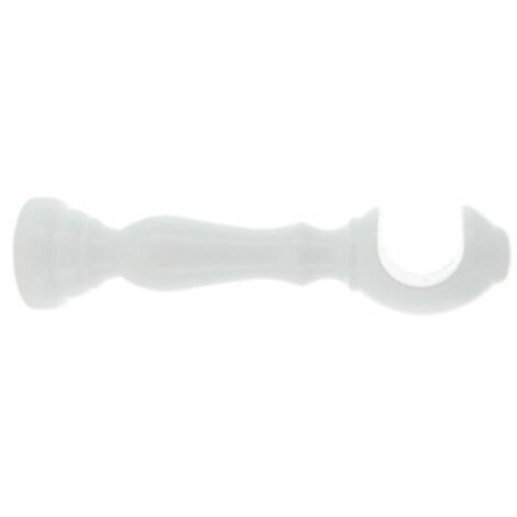 SUPPORTO LEGNO P/BASTONE BIANCO 25 CM 2 PZ