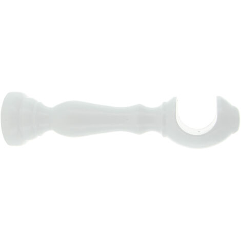 SUPPORTO LEGNO PER BASTONE BIANCO 18 CM 2 PZ- 1,0 coppie