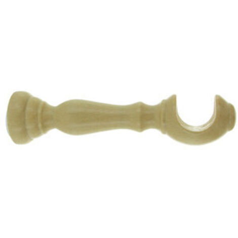 SUPPORTO LEGNO PER BASTONE NATURALE 25 CM 2 PZ- 1,0 coppie
