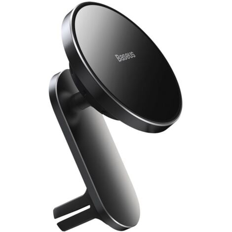 Supporto magnetico da auto Qi 15W Caricatore induttivo MagSafe per iPhone nero
