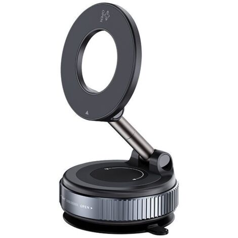 Supporto magnetico per auto con vuoto, supporto per telefono regolabile a 360 gradi, supporto magnetico potente per cruscotto, supporto pieghevole per cellulare per una presa sicura in auto