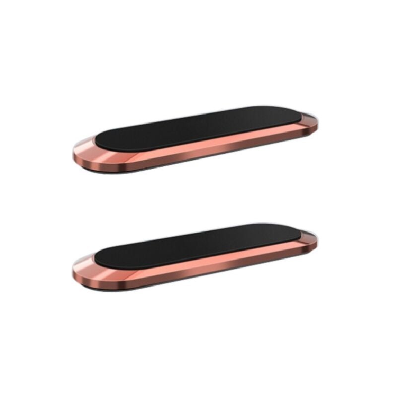 Image of Supporto magnetico per smartphone da 2 pezzi - Rotante per cruscotto dell'auto Magnete da parete per telefono cellulare universale (oro rosa)