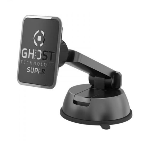 Supporto Magnetico per Smartphone GhostSuperDash di Celly � Supporto Passivo Nero per Comunicazioni Personali e Uso Quotidiano