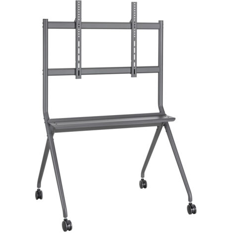Supporto Mobile per Pavimento EWENT EW1542 per TV da 50 Pollici con Base Regolabile e Ruote