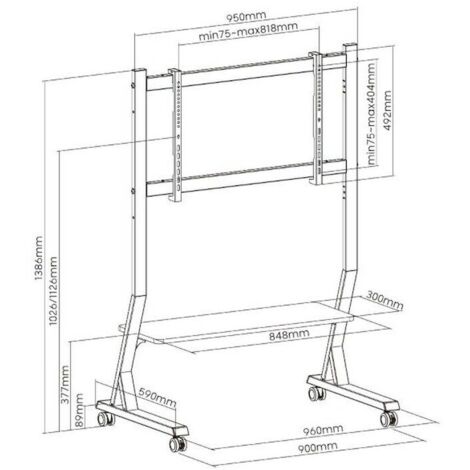 Supporto mobile per TV 45-90 60KG SD-22 ART.