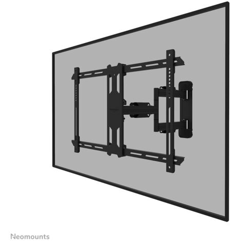 Supporto Muro per TV Neomounts WL40S-850BL16, Inclinabile e Pivottabile, Compatibile con Schermi da 40" a 70", Vesa 100x100 mm e 600x400 mm, Fino a -12�, Colore Nero