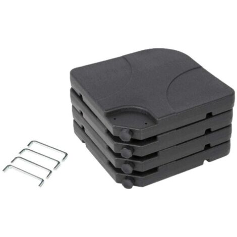 Supporto Ombrellone Quadrato Aktive Nero 50x50 cm