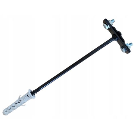 Supporto parafulmine per nastro e filo fi12 L - 200 NERO