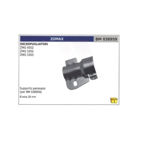 Supporto parasassi ZOMAX decespugliatore ZMG 4302 - 5302 - 5303 Ø asta 28 mm