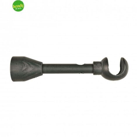 Supporto parete doppio iw Cintacor ideas wood colore fumo 1 pz