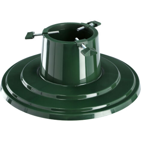 Supporto per albero di Natale KADAX con serbatoio dell'acqua - supporto in plastica per un vero albero di Natale - verde - altezza dell'albero fino a 2 m