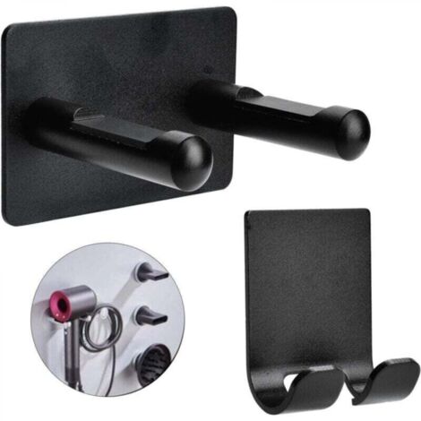 Supporto per asciugacapelli, adesivo da parete, compatibile con gli asciugacapelli Dyson Supersonic, per riporre e organizzare gli accessori in bagno, adatto anche per la camera da letto.