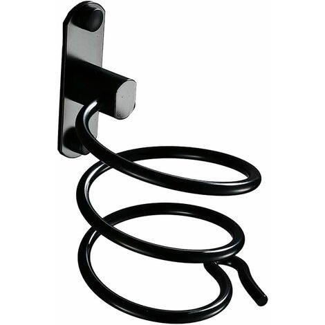 Senza forature Bianco per soffiatore Appendiabiti da Bagno per asciugacapelli Montaggio a Parete ChanYW 