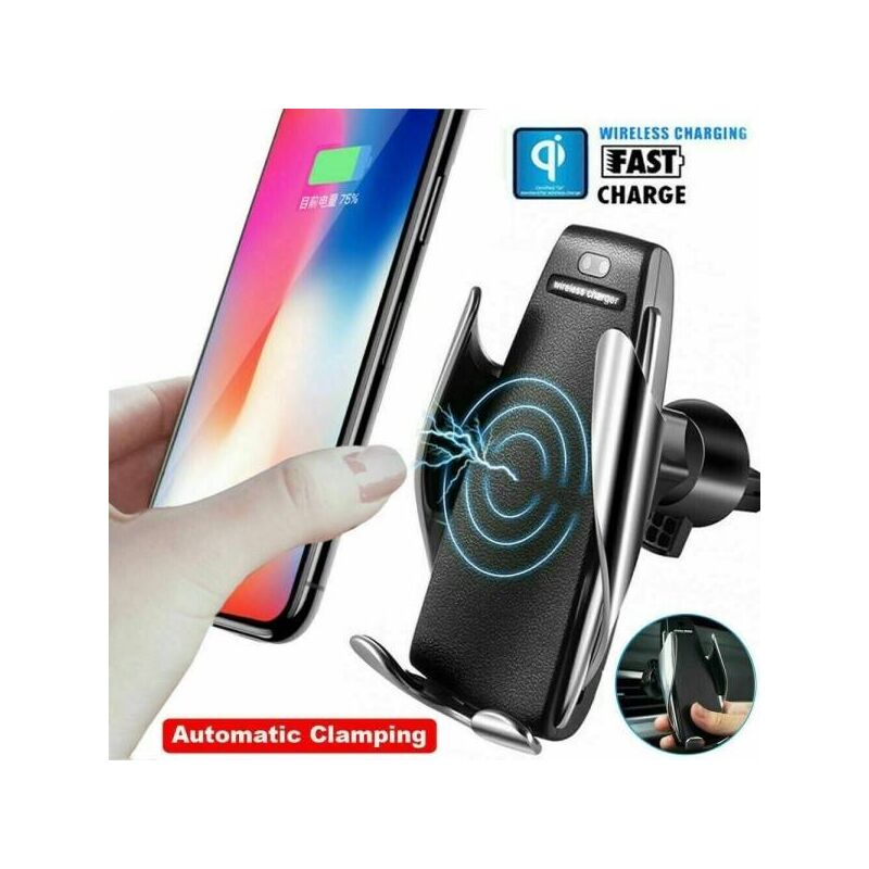 Image of Trade Shop - Supporto Per Auto Presa Aria Con Caricabatteria Wireless Per Smartphone C-9a09