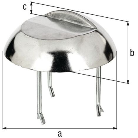 Supporto per casseruola in alluminio fuso con ancoraggio in cemento, lunghezza 65 mm