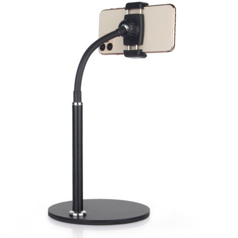 Supporto per cellulare, supporto da scrivania regolabile (nero)