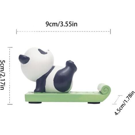 Supporto per cellulare, supporto per cellulare a forma di animale, supporto per cellulare carinissimo che ti permette di concentrarti sul mangiare (Panda)
