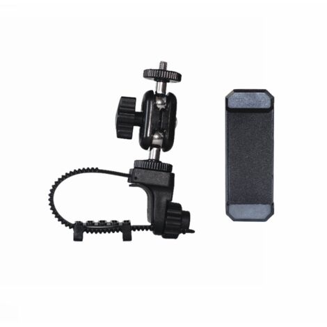 supporto per cellulare, supporto per corda in metallo a 360 gradi + clip per cellulare, adatto per biciclette e altre scene