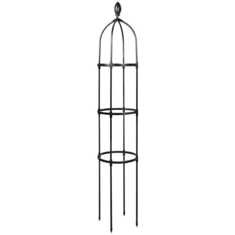 Supporto per colonna di rose da giardino, 145 cm, per piante rampicanti, Ø 31,7 cm, obelisco da giardino, AAFGVC