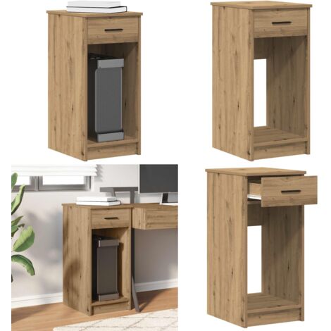 Supporto per Computer a Torre con Cassetto Rovere 35x45x77 cm - Armadio computer - Cassetto per computer