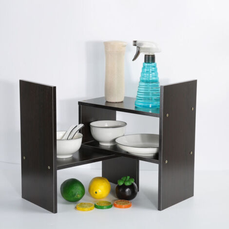 Supporto per computer desktop multi-assemblaggio (noce nero)