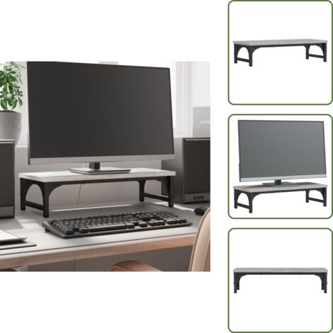 VIDAXL - Credenze 2 Pz Grigio Sonoma In Legno Multistrato
