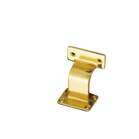 SUPPORTO PER CORRIMANO TONDO 3 FORI OTTONE LUCIDO