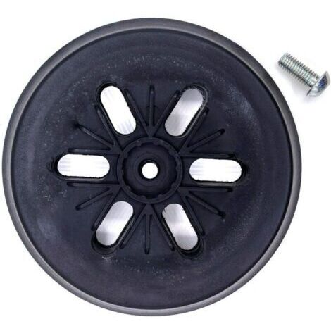 Supporto per disco abrasivo per levigatrice eccentrica Bosch GEX 150 AC, PEX 15 AE, GEX 150 Turbo, Ø 150 mm con vite disco abrasivo compatibile con Bosch.