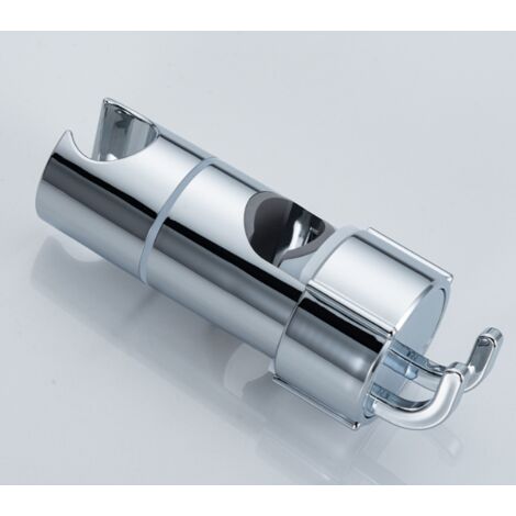 Supporto per doccia regolabile, supporto universale per soffione doccia per asta doccia da 16-27 mm, supporto per doccetta in ABS cromato, facile installazione