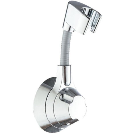 Supporto per doccia senza foratura, supporto per soffione doccia girevole a 360 gradi, supporto per doccia portatile in ABS robusto e durevole, supporto per doccia a parete con adesivo resistente - Ar
