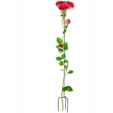 Supporto per fiori KADAX in acciaio con clip per rose 140 cm