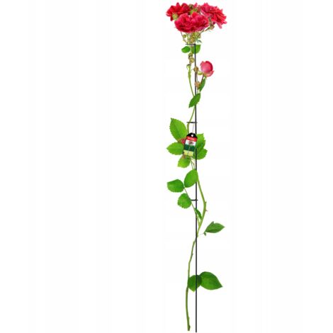 Supporto per fiori KADAX in acciaio con clip per rose 150 cm