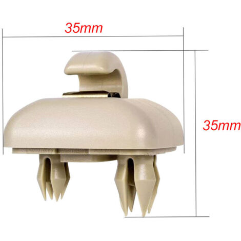 Supporto per gancio parasole auto di ricambio per Audi A1 A3 A4 A5 Q3 Q5 (8E0 857 562) A7 B6 B7 B8 S4 S5, grigio