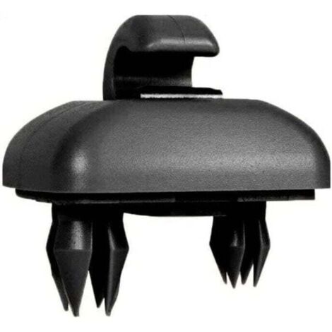Supporto per gancio parasole auto di ricambio per Audi A1 A3 A4 A5 Q3 Q5 (8E0 857 562) A7 B6 B7 B8 S4 S5, nero