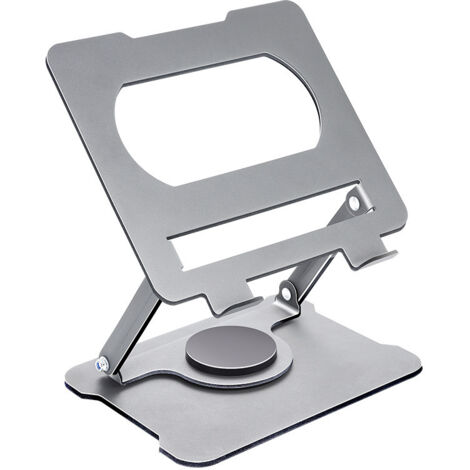 Supporto per laptop dal design ergonomico, regolabile in altezza e angolazione, pieghevole, adatto per laptop e notebook.